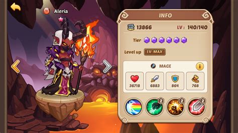 Aleria idle heroes  Not very useful for someone like me that is in the very end game of Idle Heroes and is attempting to get more 15 stage wins